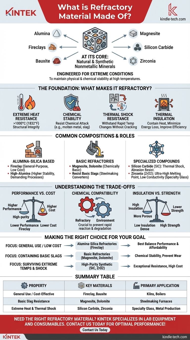 مما تتكون المواد الحرارية؟ المكونات الرئيسية لمقاومة الحرارة القصوى دليل مرئي