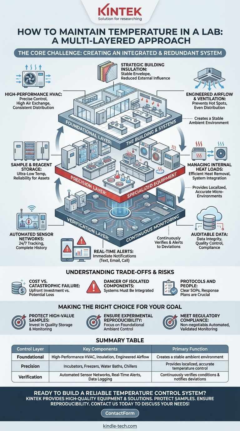 ¿Cómo mantener la temperatura en un laboratorio? Construya un sistema de control estable y de múltiples capas Guía Visual