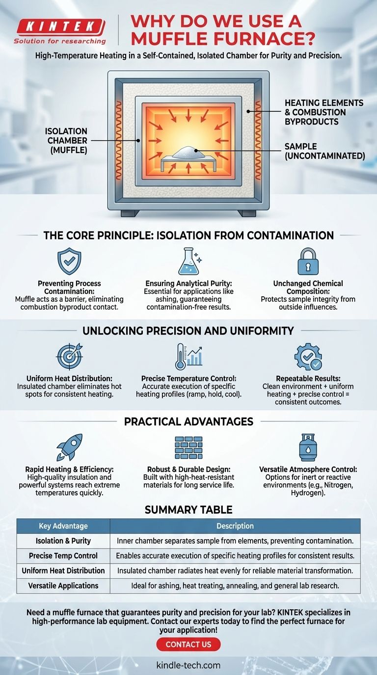 Warum verwenden wir einen Muffelofen? Für reine, präzise und kontaminationsfreie Hochtemperaturprozesse Visuelle Anleitung