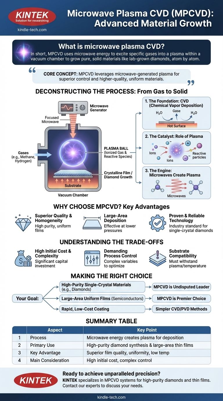 What is microwave plasma CVD? A Guide to High-Purity Diamond and Material Synthesis Visual Guide