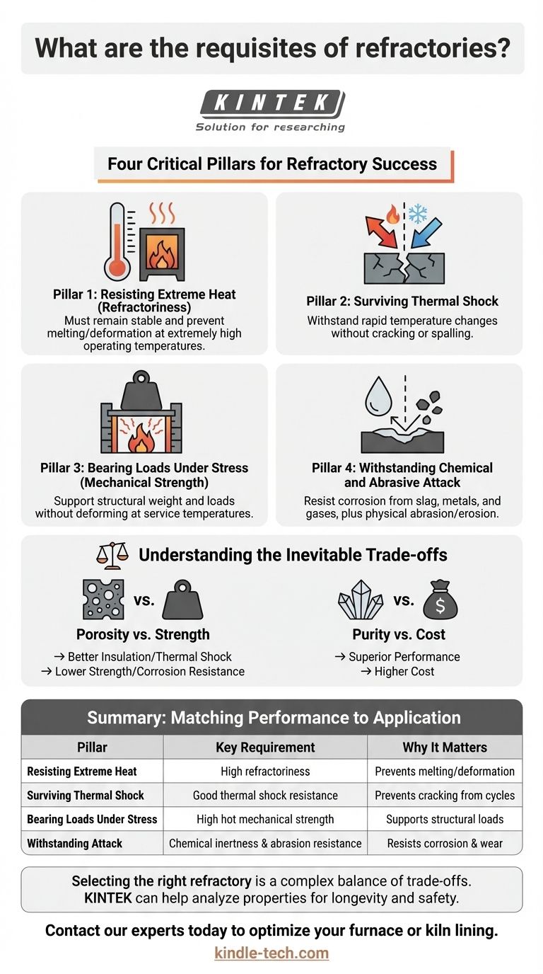 ما هي متطلبات المواد الحرارية؟ الركائز الأربع للنجاح في درجات الحرارة العالية دليل مرئي