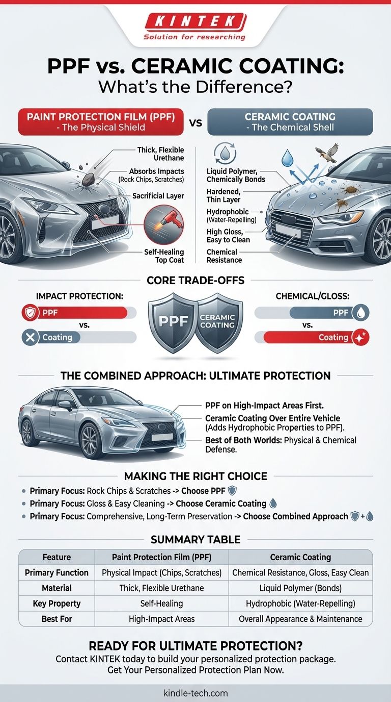 Qual è la differenza tra PPF e rivestimento ceramico? Armatura contro guscio liscio per la tua auto Guida Visiva