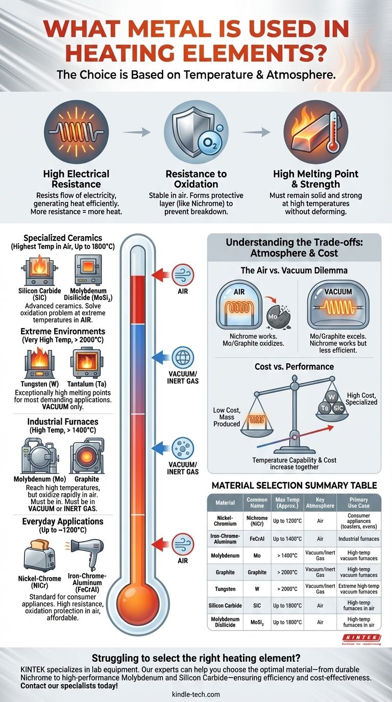発熱体にはどのような金属が使われていますか？あらゆる温度と雰囲気に対応する材料ガイド ビジュアルガイド