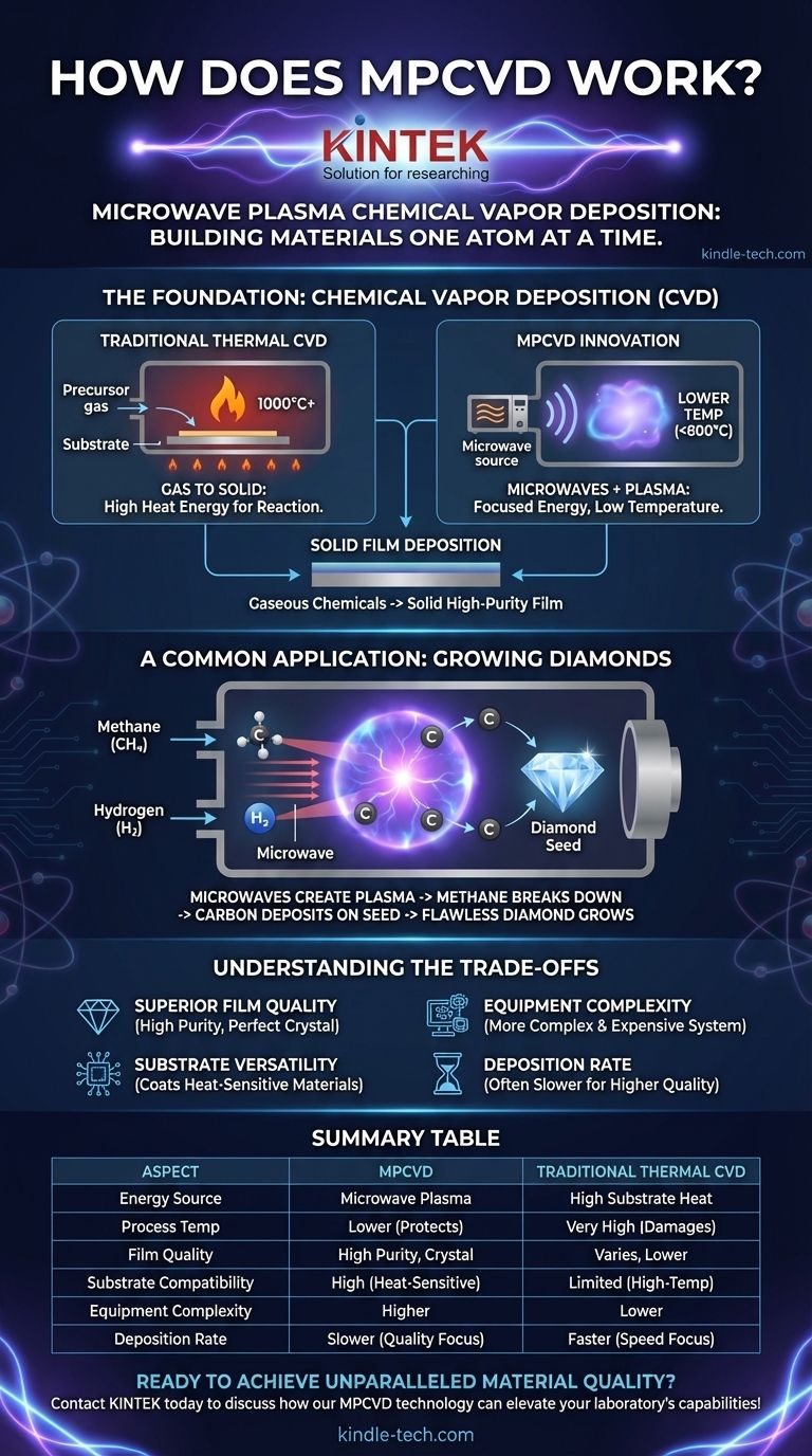 MPCVD是如何工作的？低温、高质量薄膜沉积指南 图解指南
