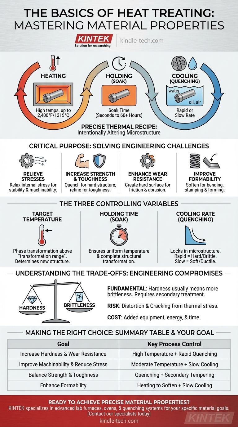 Was sind die Grundlagen der Wärmebehandlung? Temperatur, Zeit und Abkühlung für überragende Metalleigenschaften meistern Visuelle Anleitung