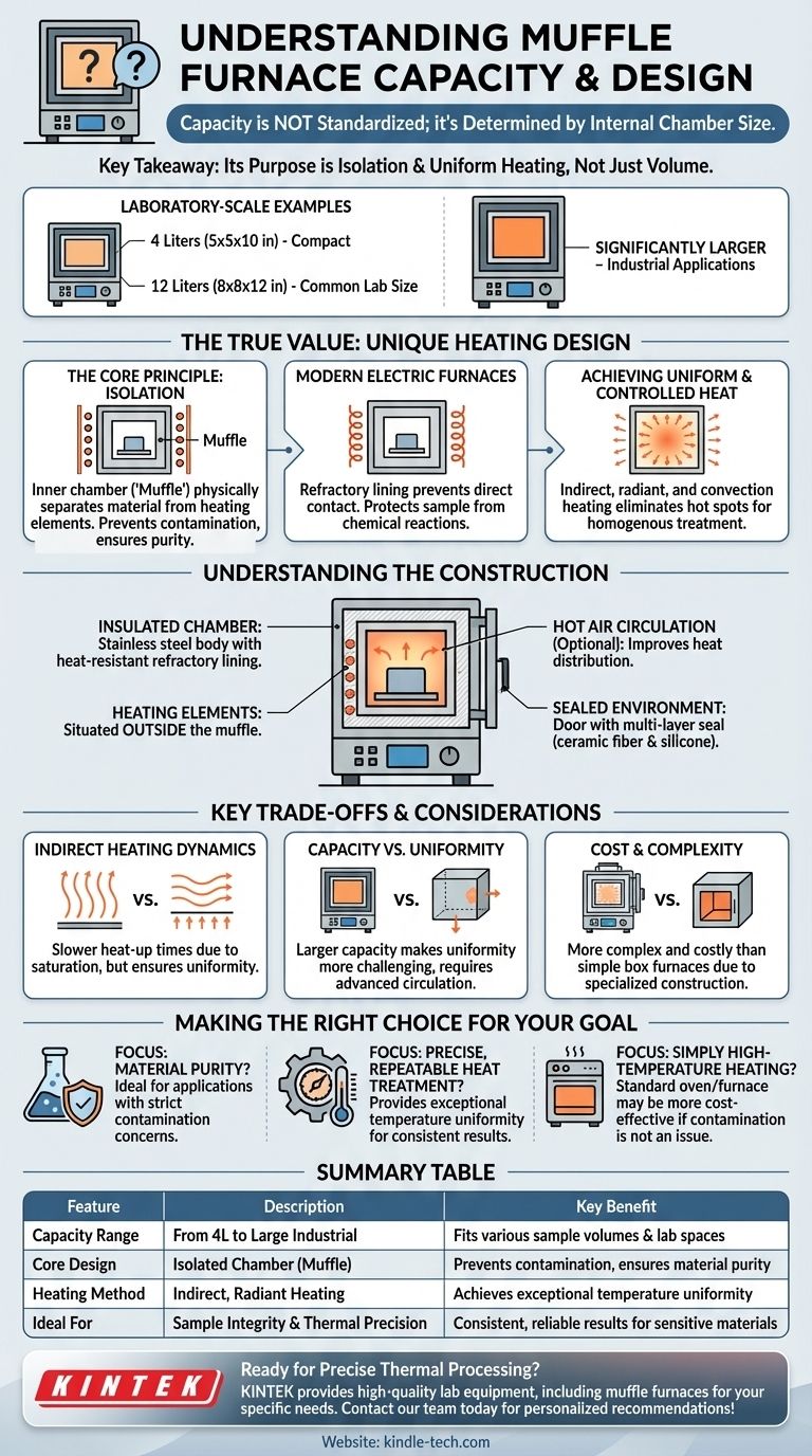 マッフル炉の容量はどれくらいですか？研究室のニーズに合った適切なサイズを見つけましょう ビジュアルガイド