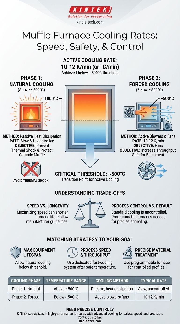 Wie hoch ist die Abkühlrate eines Muffelofens? Optimale Abkühlung für Ihre Laborprozesse erreichen Visuelle Anleitung