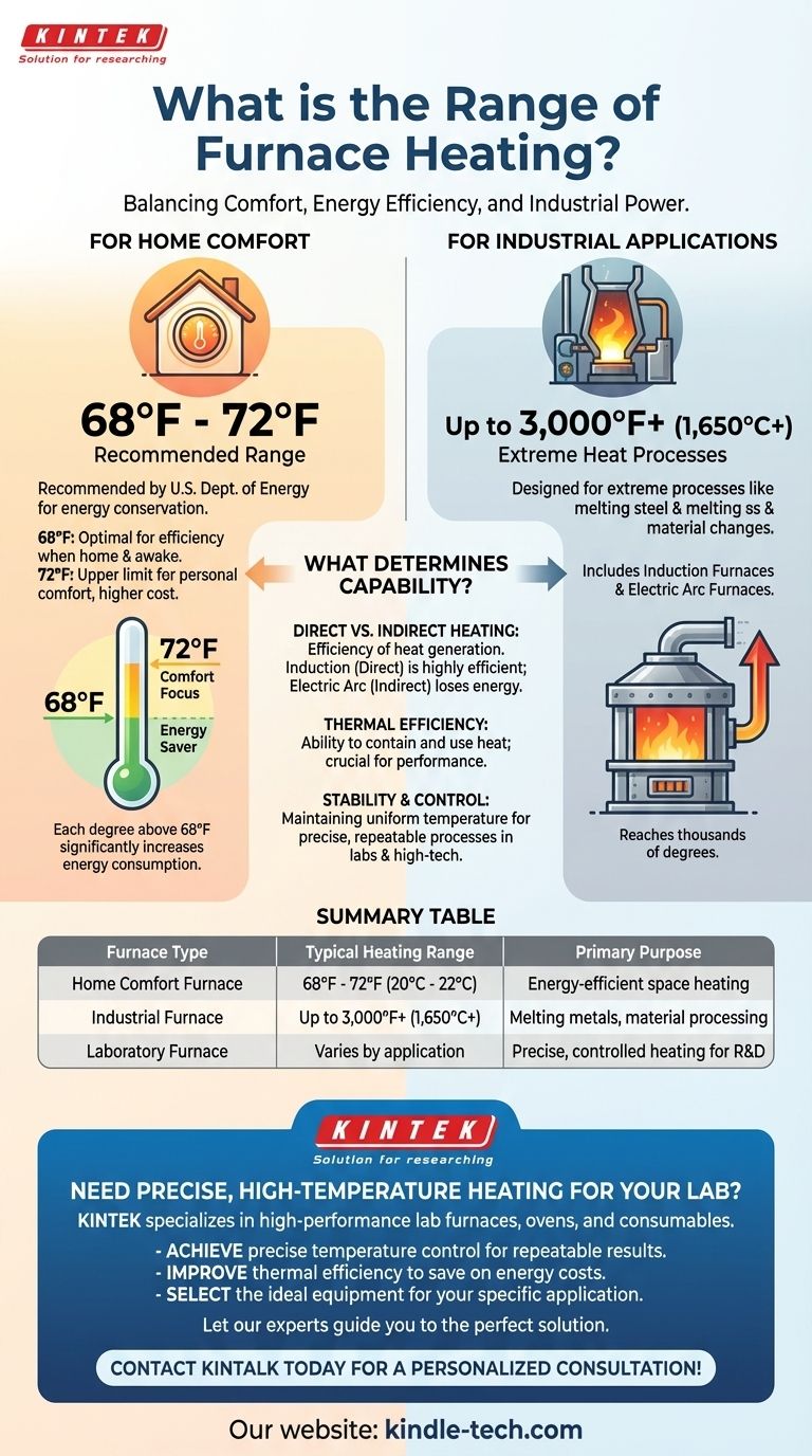 ما هو نطاق تسخين الفرن؟ من راحة المنزل إلى نقاط انصهار الصناعات التحويلية دليل مرئي