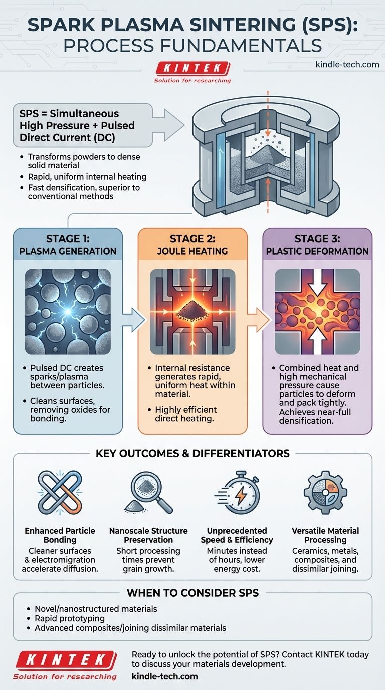 Quels sont les principes fondamentaux du frittage par plasma étincelle ? Atteindre une consolidation rapide des matériaux à haute densité Guide Visuel