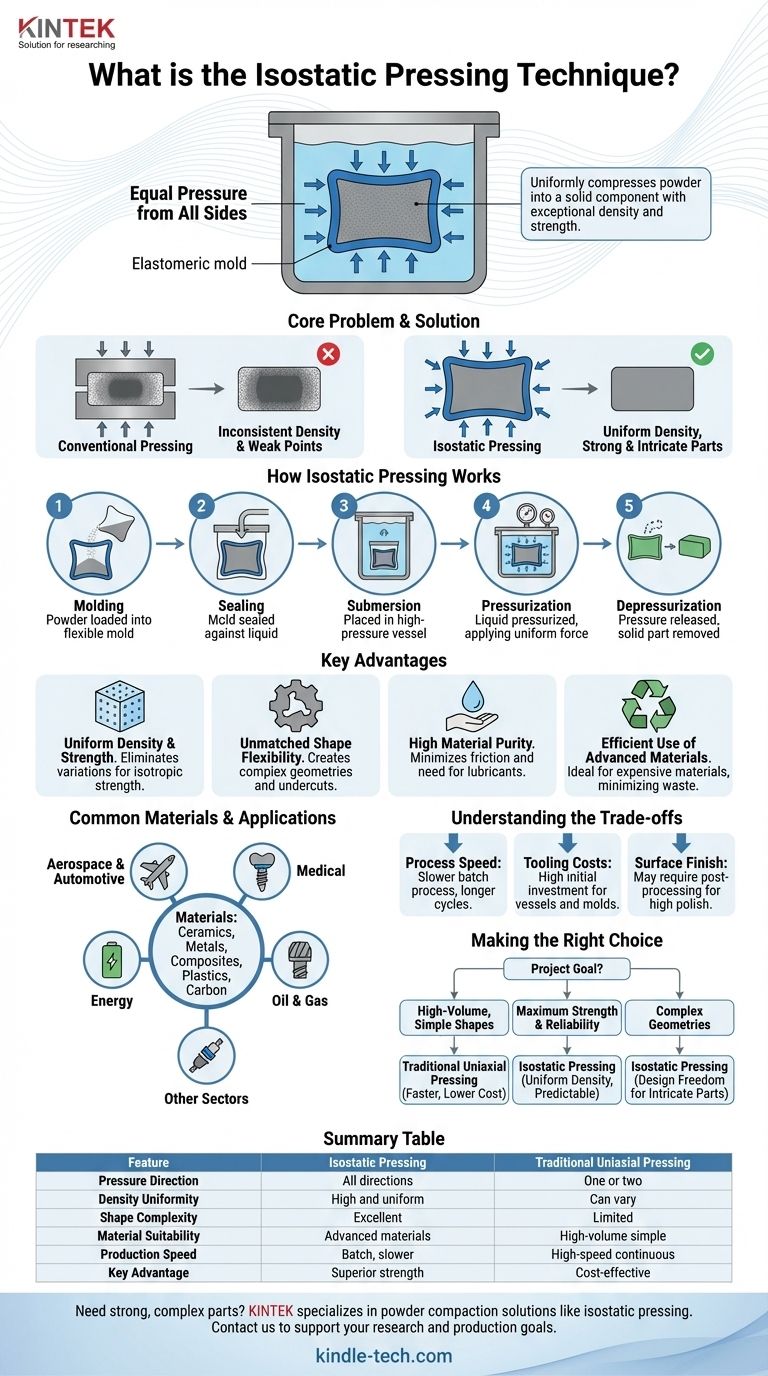 什么是等静压技术？实现复杂部件的均匀密度 图解指南