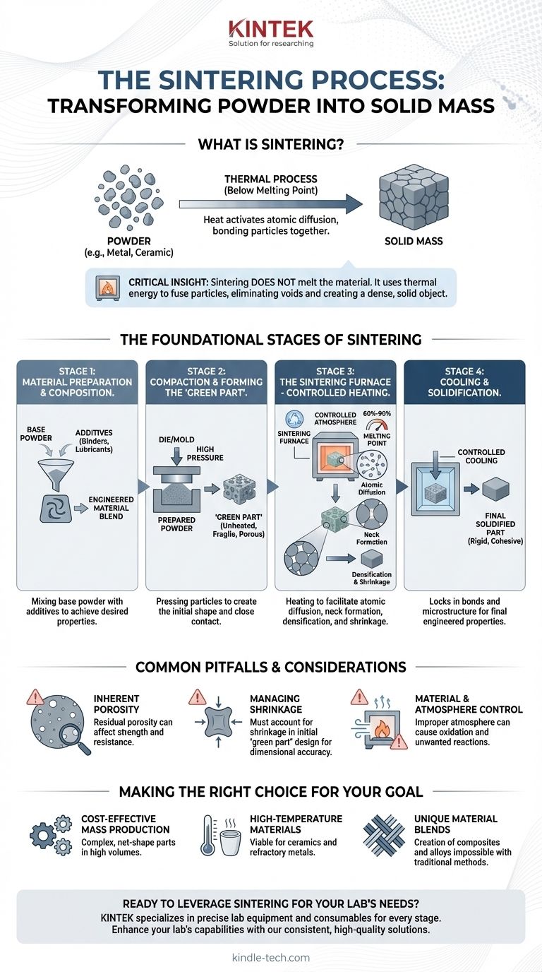 烧结过程的步骤是什么？将粉末转化为固体部件的指南 图解指南
