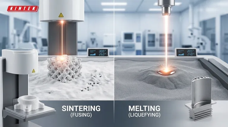 Cos'è la sinterizzazione e la fusione nella produzione additiva? Scegli il processo giusto per la resistenza e la densità del tuo pezzo