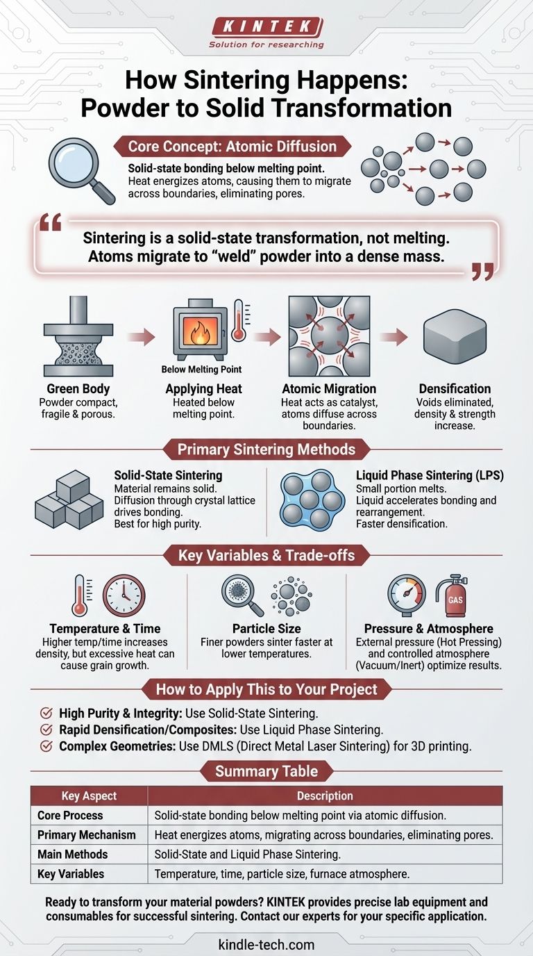 ¿Cómo ocurre la sinterización? Una guía para transformar polvo en piezas sólidas Guía Visual