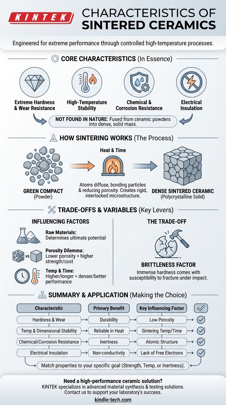 Каковы характеристики спеченной керамики? Достижение высокой производительности с помощью инженерных материалов Визуальное руководство
