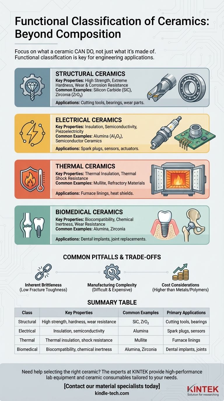 セラミックスの機能的分類にはどのようなものがありますか？用途に合った適切な材料を選択しましょう ビジュアルガイド