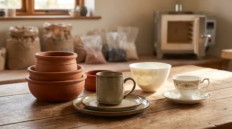 Was sind die verschiedenen Arten von Keramikstilen? Ein Leitfaden zu Irdenware, Steinzeug, Porzellan & Knochenporzellan