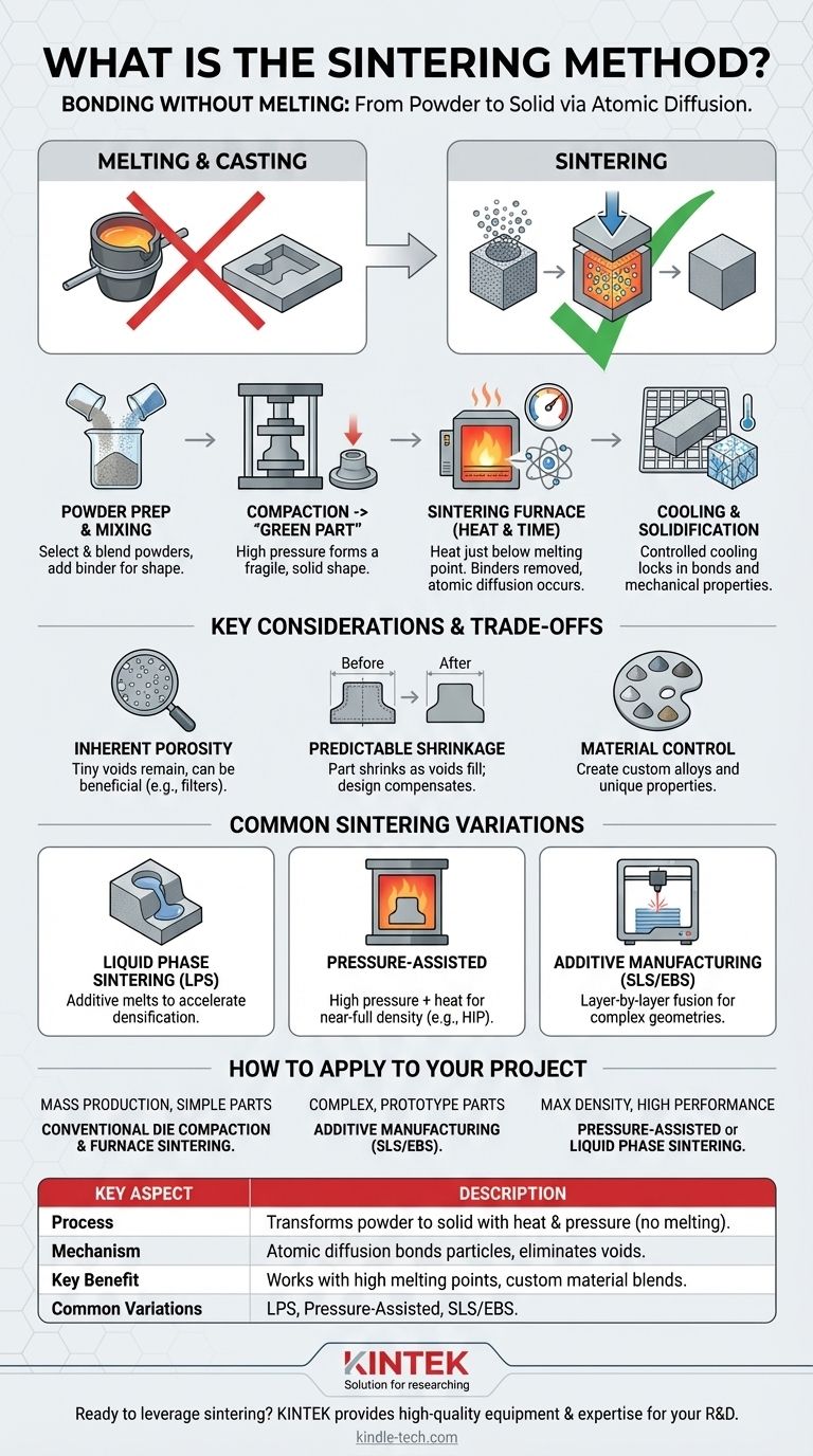 소결법이란 무엇인가요? 녹이지 않고 강하고 복잡한 부품을 만드는 가이드 시각적 가이드