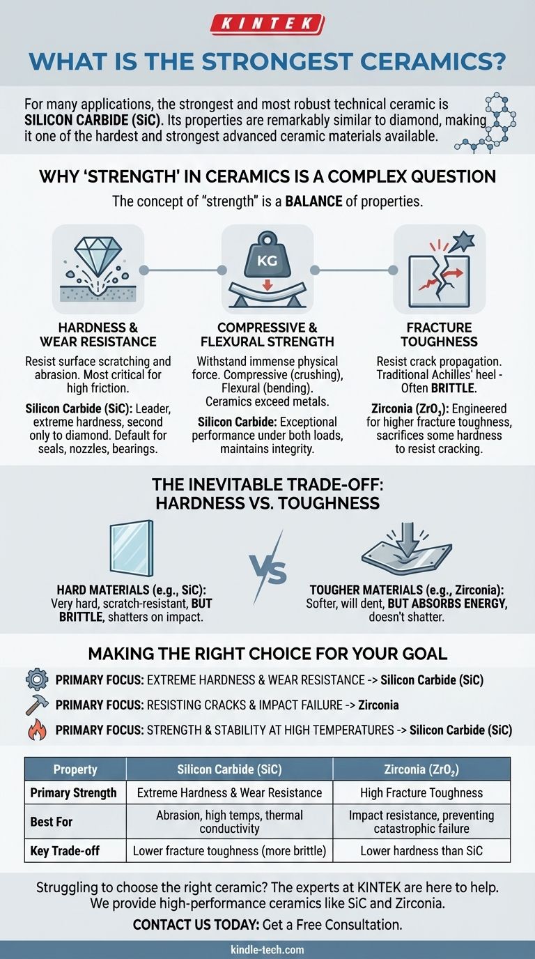 What is the strongest ceramics? Silicon Carbide Leads in Hardness & Thermal Strength Visual Guide