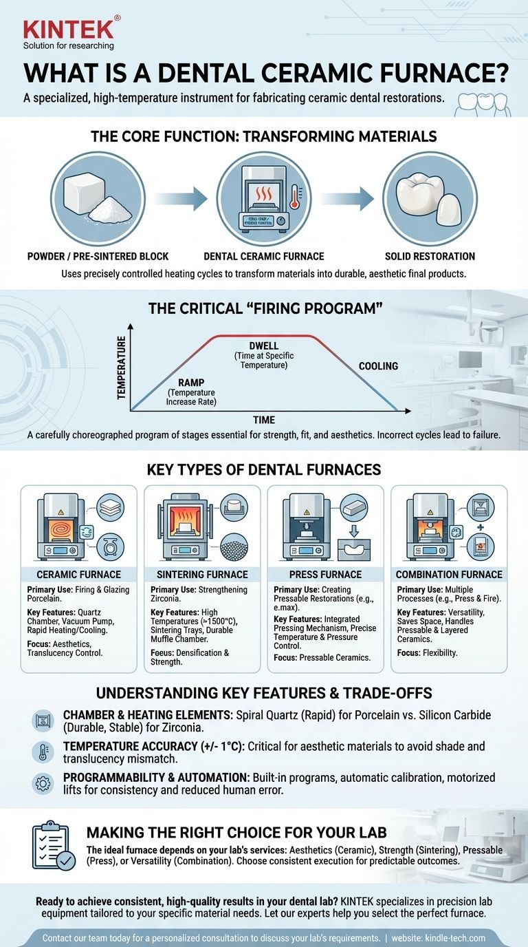 ما هو فرن السيراميك لطب الأسنان؟ فرن دقيق للترميمات عالية القوة والجمالية دليل مرئي