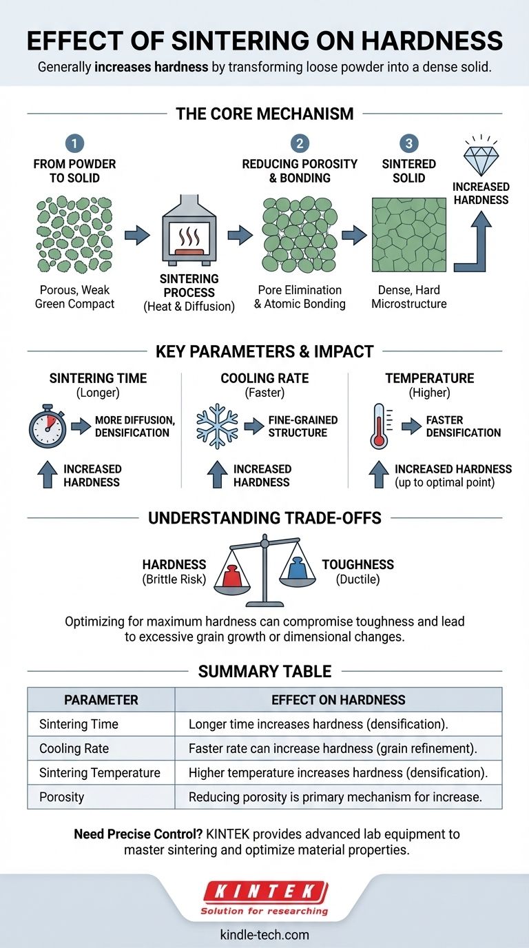 烧结对硬度有什么影响？最大限度地提高材料强度和耐用性 图解指南