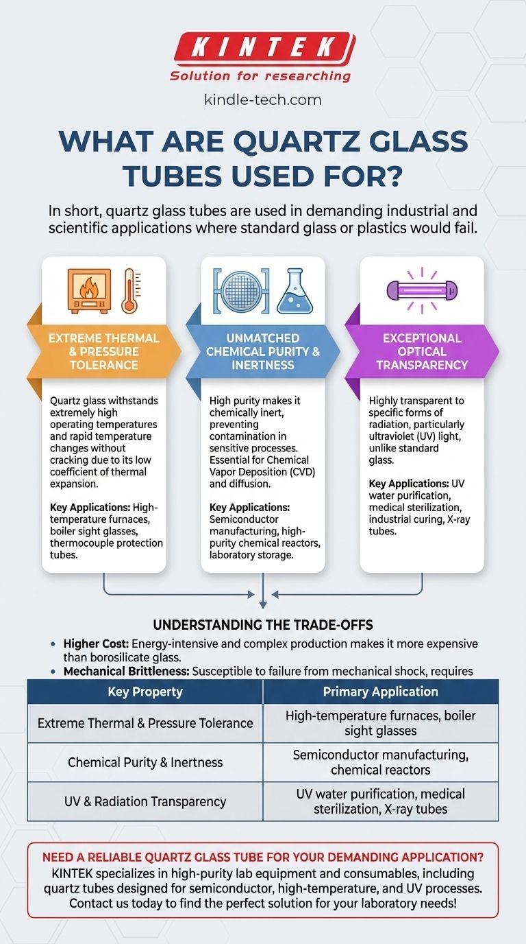 石英玻璃管有什么用途？高温、高纯度应用的关键 图解指南