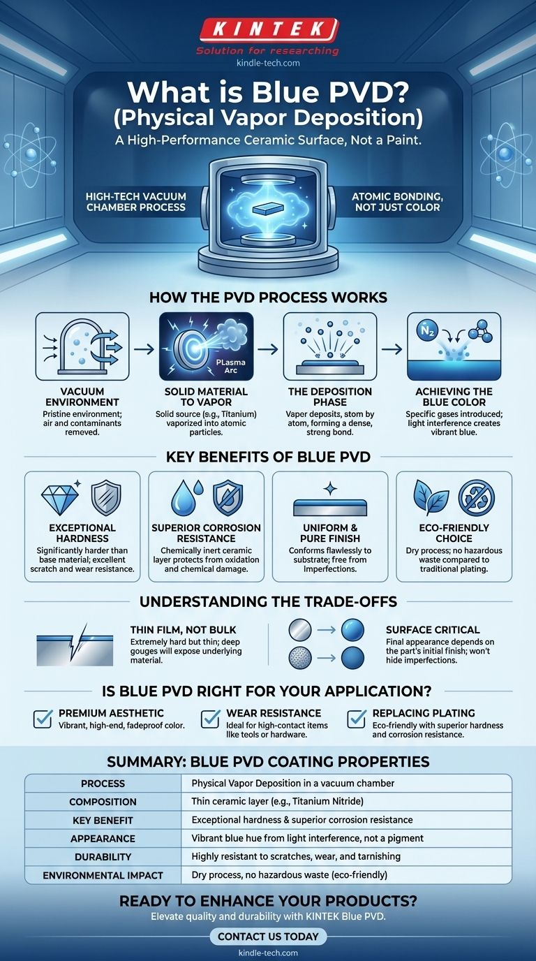 Cos'è il PVD blu? Spiegazione di un rivestimento ceramico durevole e ad alta tecnologia Guida Visiva