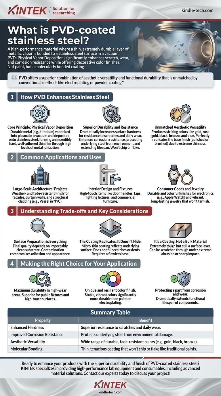 Qu'est-ce que l'acier inoxydable revêtu PVD ? Une mise à niveau durable et esthétique pour vos projets Guide Visuel