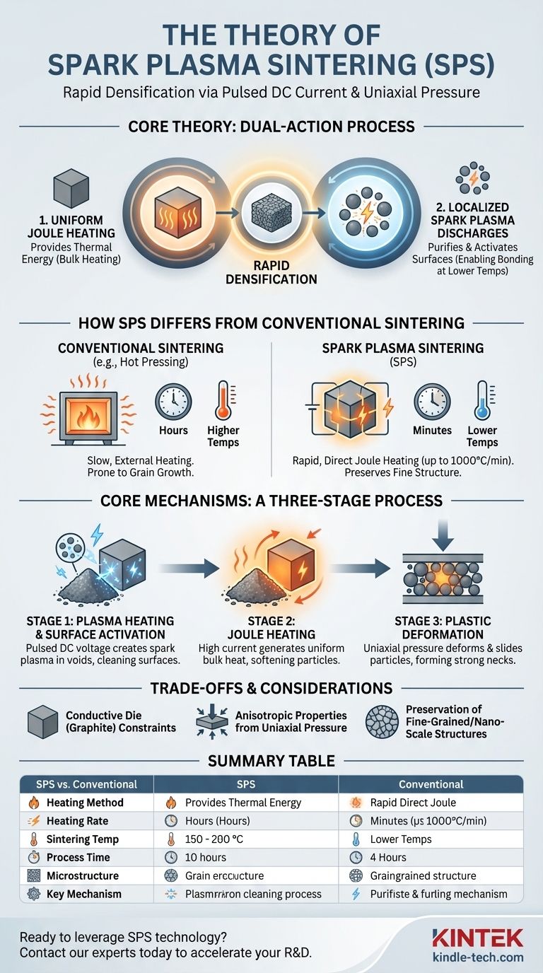 Quelle est la théorie du frittage par plasma étincelle ? Un guide de densification rapide à basse température Guide Visuel