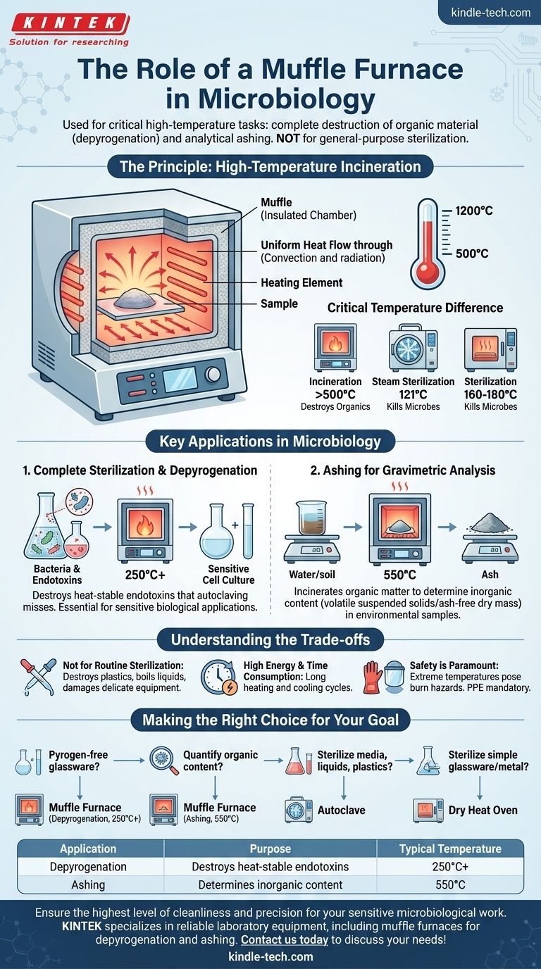 微生物学においてマッフル炉は何に使用されますか？脱パイロジェン化と灰化に不可欠 ビジュアルガイド