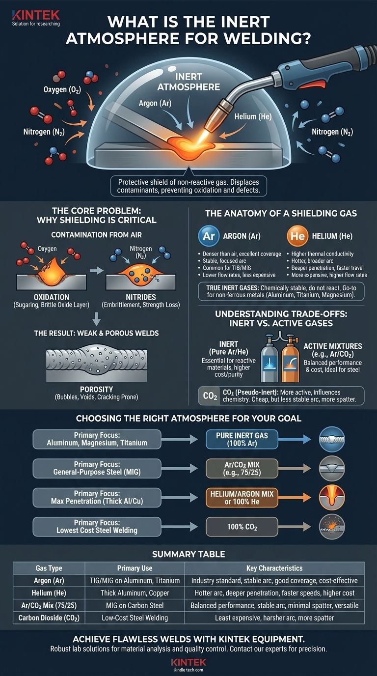 ما هو الغلاف الجوي الخامل للحام؟ احمِ حوض اللحام الخاص بك من التلوث دليل مرئي