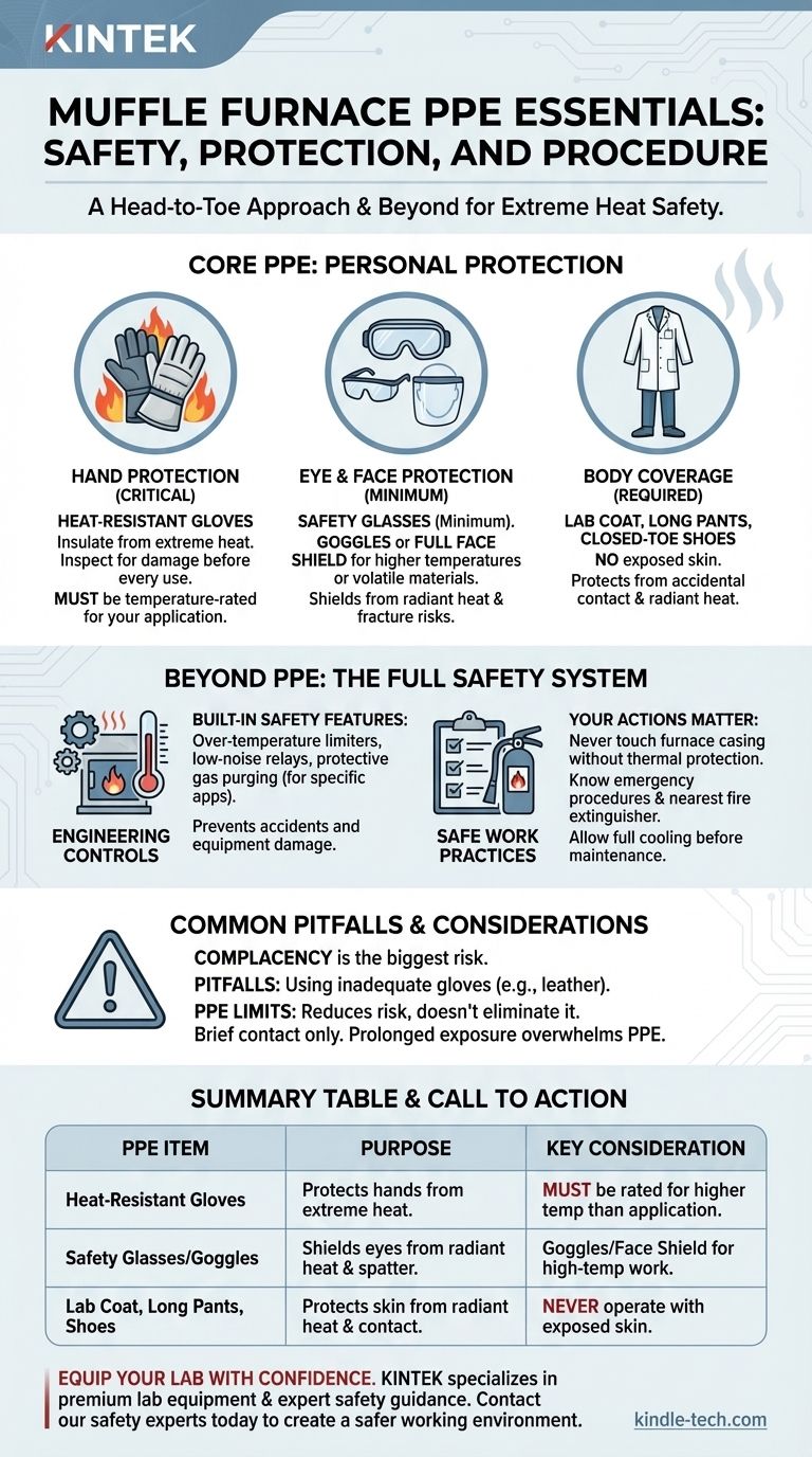 Welche PSA ist für einen Muffelofen erforderlich? Wesentliche Ausrüstung für Hochtemperatursicherheit Visuelle Anleitung