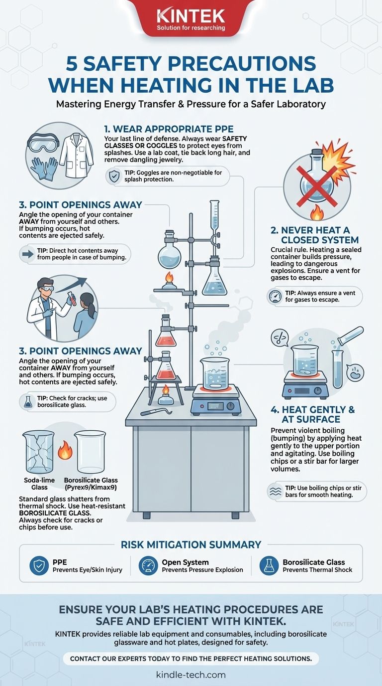 실험실에서 무언가를 가열할 때 취해야 할 5가지 안전 예방 조치는 무엇입니까? 실험실 안전을 위한 필수 규칙 시각적 가이드