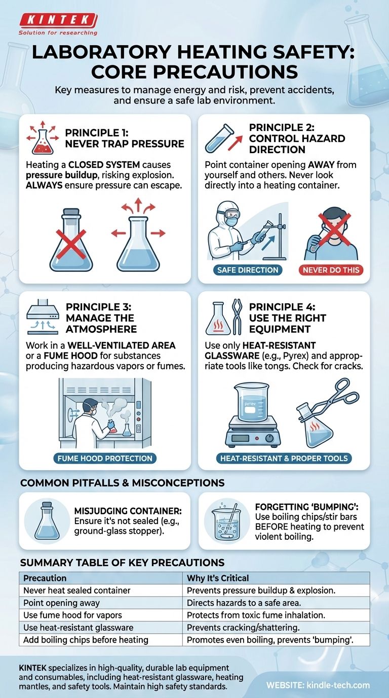 ¿Cuáles son las precauciones a tomar al calentar una sustancia en el laboratorio? Garantice la seguridad y prevenga accidentes Guía Visual