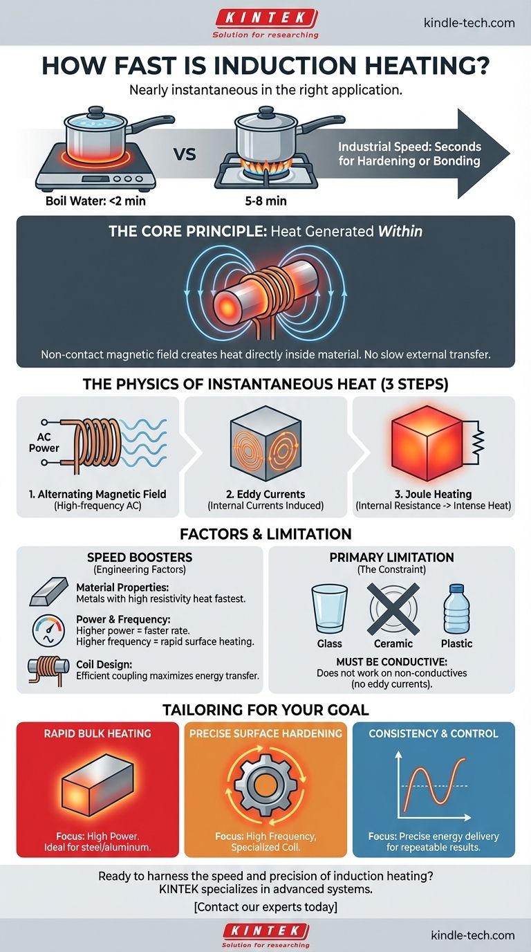 Wie schnell ist Induktionserwärmung? Erzielen Sie nahezu sofortige Erwärmung für Metalle Visuelle Anleitung