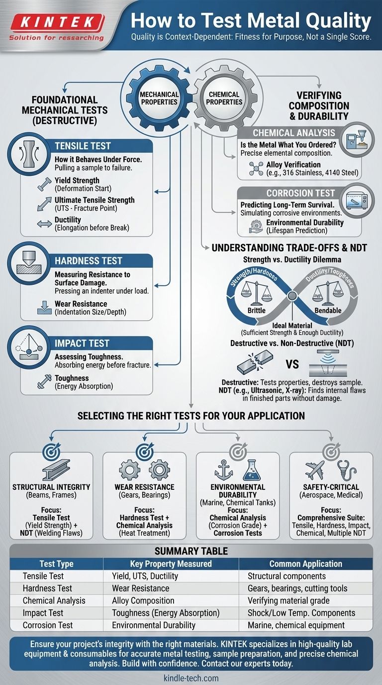 كيف تختبر المعدن لتحديد جودته؟ تحقق من الخصائص الميكانيكية والكيميائية لتطبيقك دليل مرئي