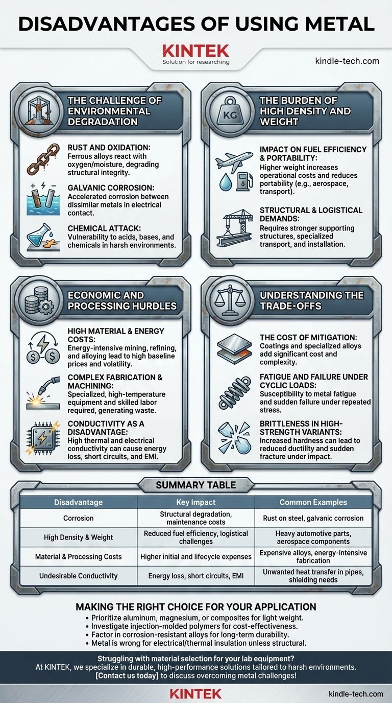 使用金属有哪些缺点？了解腐蚀、重量和成本挑战 图解指南