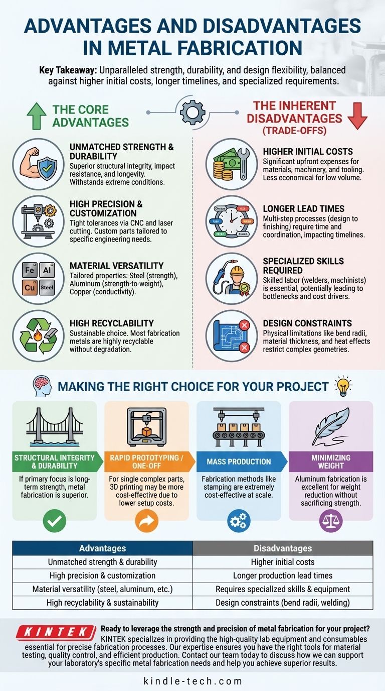 ¿Cuáles son las ventajas y desventajas en la fabricación de metales? Desbloquee una resistencia y flexibilidad de diseño inigualables Guía Visual