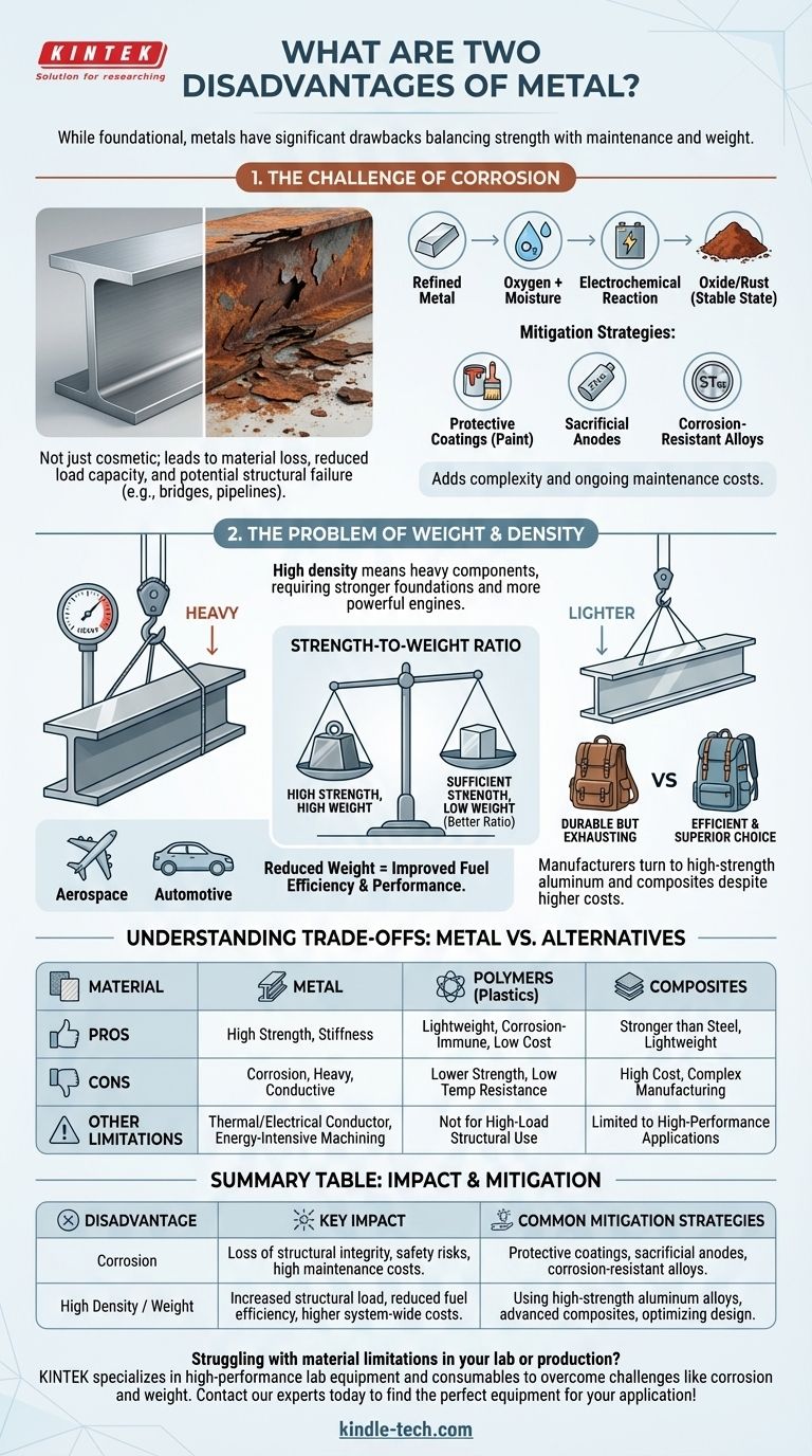 金属の2つの欠点とは？腐食と重量制限の理解 ビジュアルガイド