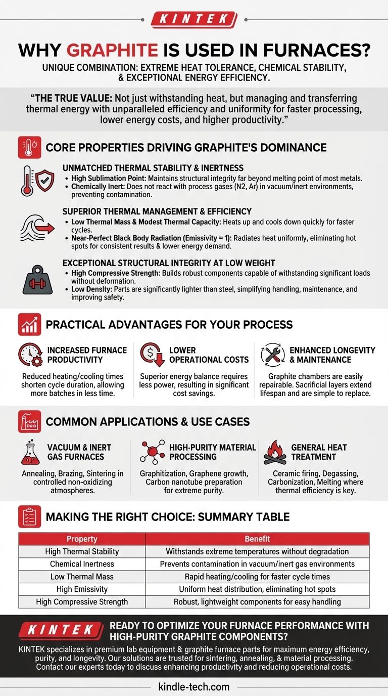 لماذا يستخدم الجرافيت في الأفران؟ تحقيق معالجة حرارية فائقة وكفاءة في استهلاك الطاقة دليل مرئي