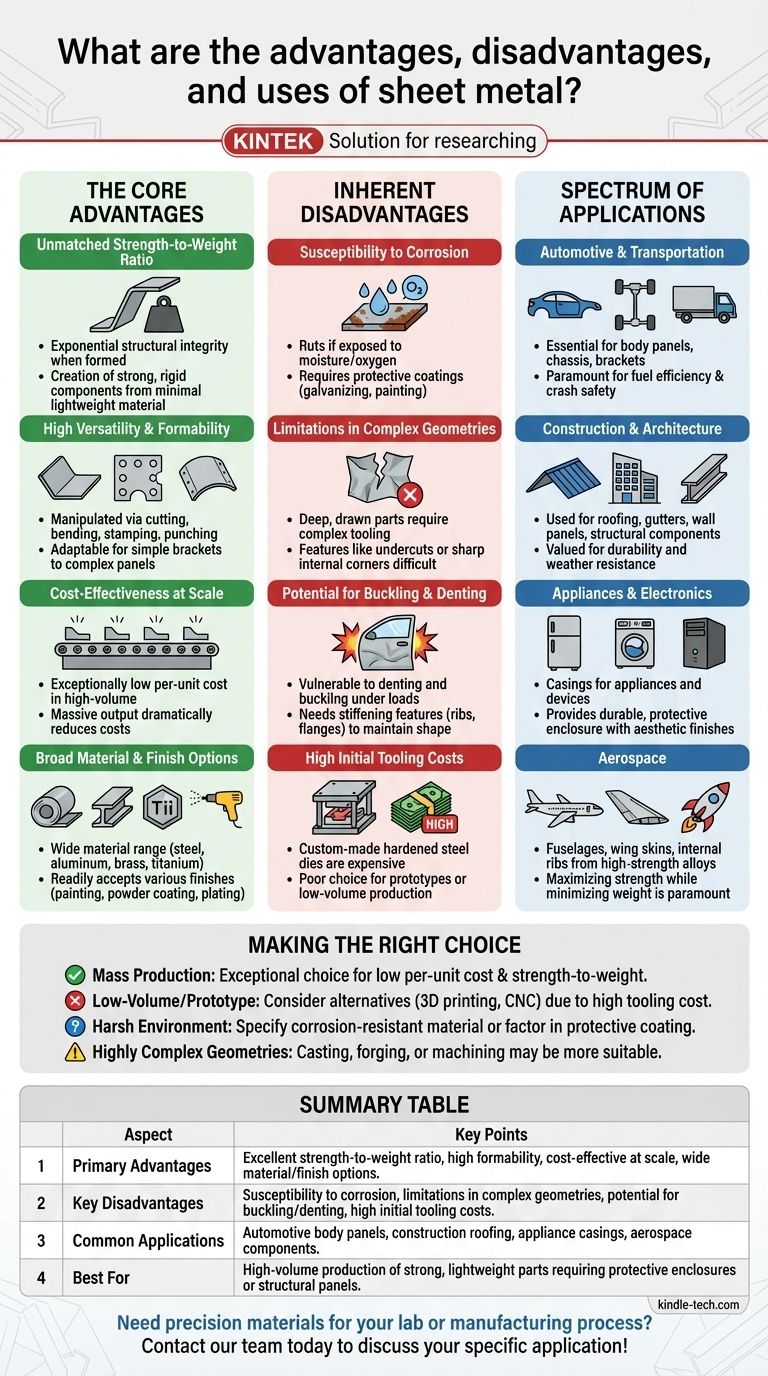 What are the advantages disadvantages and uses of sheet metal? The Ultimate Guide to Material Selection Visual Guide