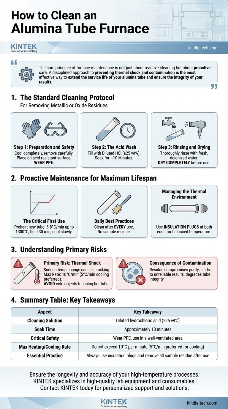 알루미나 튜브 전기로를 청소하는 방법은 무엇입니까? 튜브 수명 연장 및 실험 순도 보장 시각적 가이드