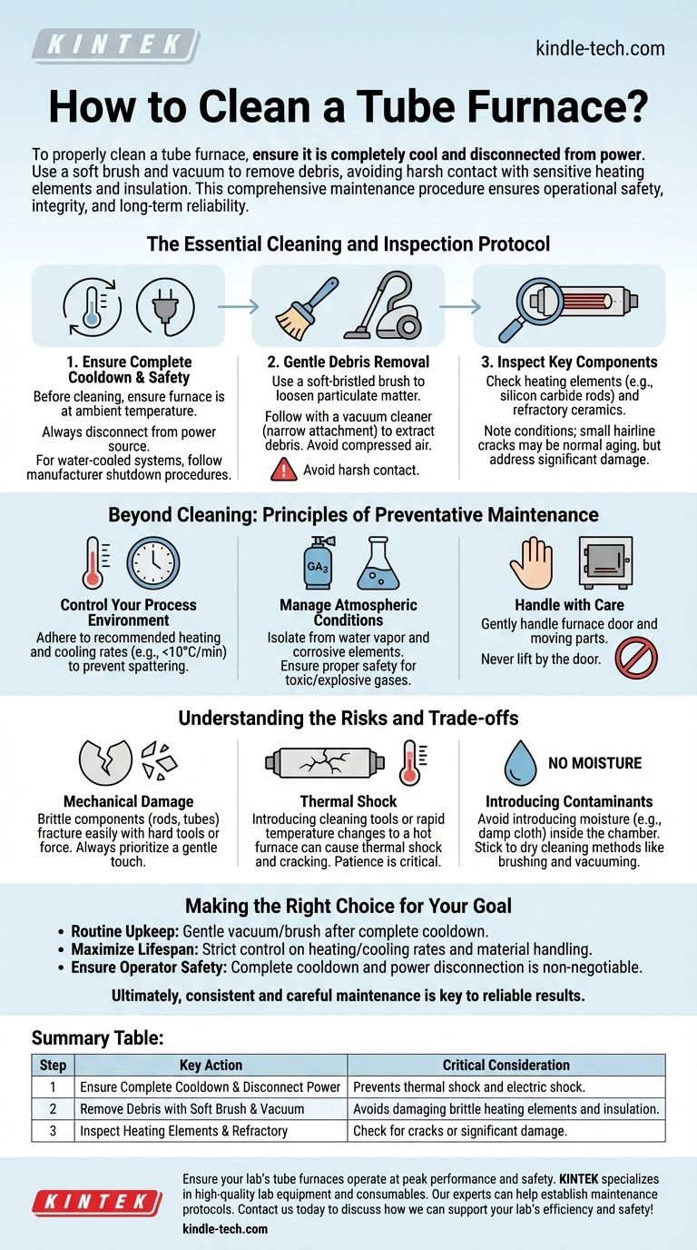Como limpar um forno tubular? Um guia passo a passo para manutenção segura e eficaz Guia Visual
