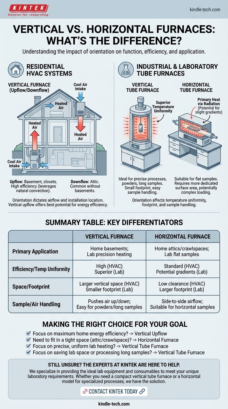 ¿Cuál es la diferencia entre un horno vertical y uno horizontal? Elija el horno adecuado para su aplicación Guía Visual