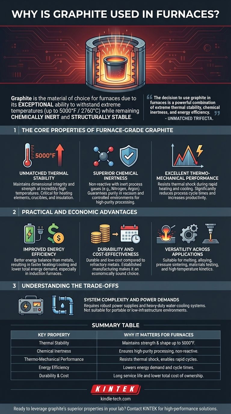なぜ炉にグラファイトが使用されるのですか？極度の熱、純度、効率のために ビジュアルガイド