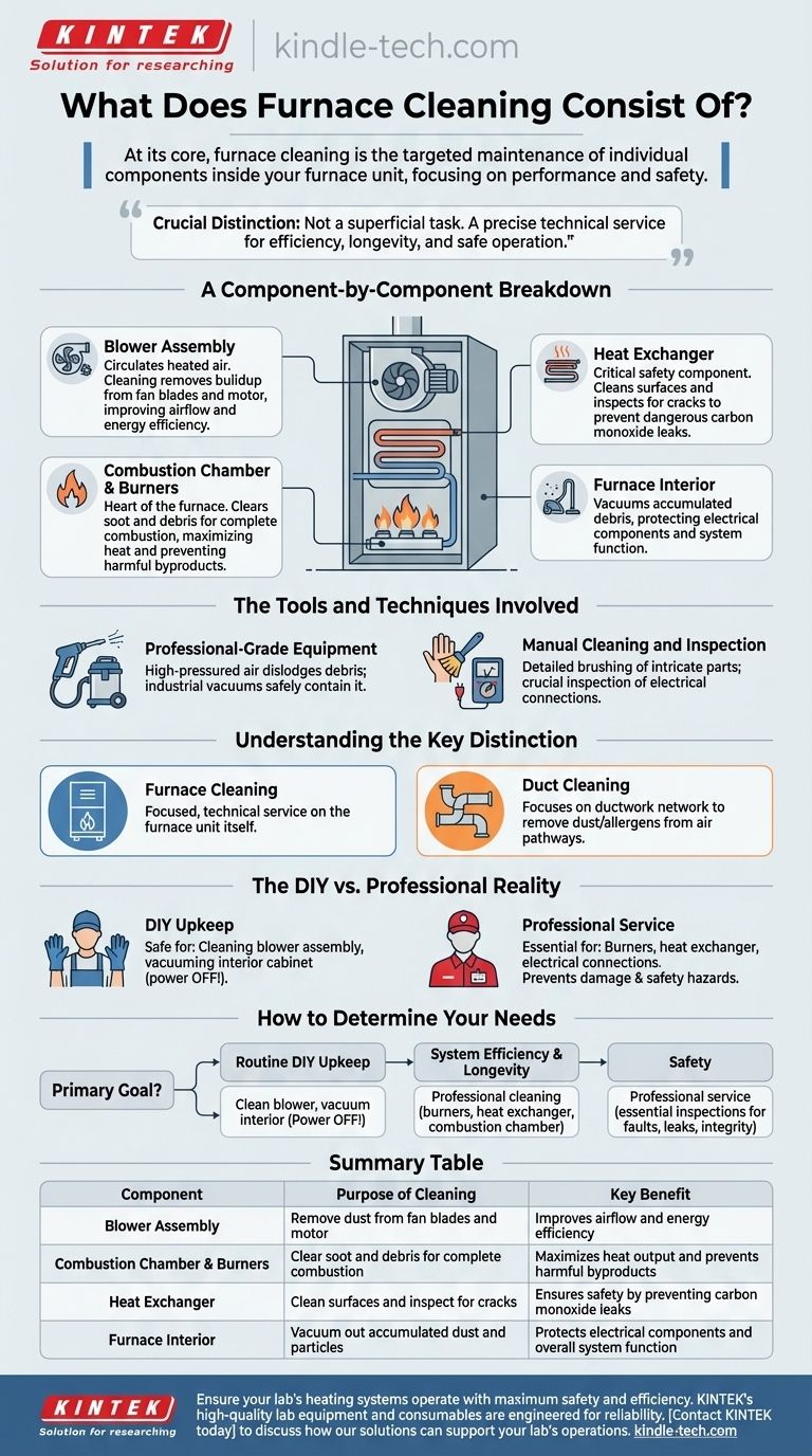 مما يتكون تنظيف الفرن؟ دليل مفصل لصيانة نظام التدفئة الآمن والفعال دليل مرئي