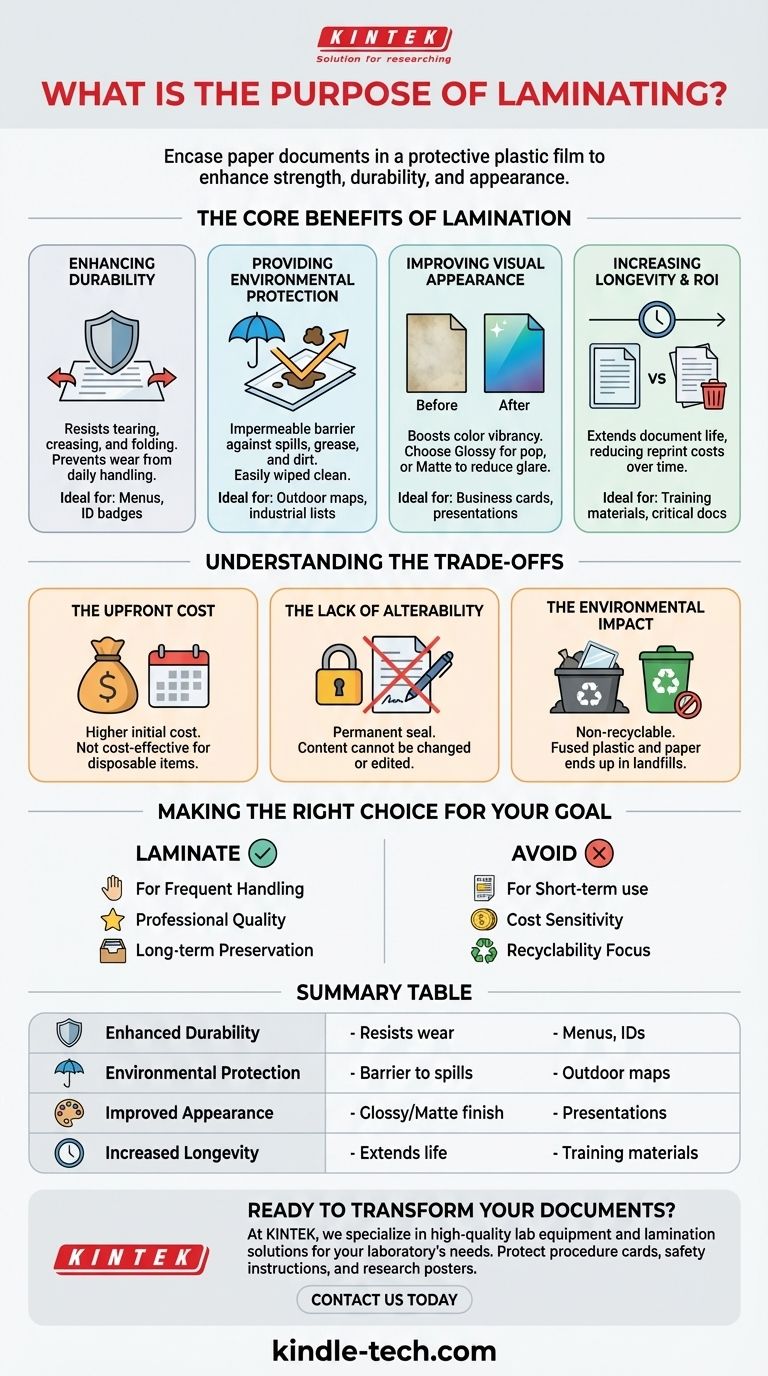 覆膜的目的是什么？保护和增强您的文档以供长期使用 图解指南