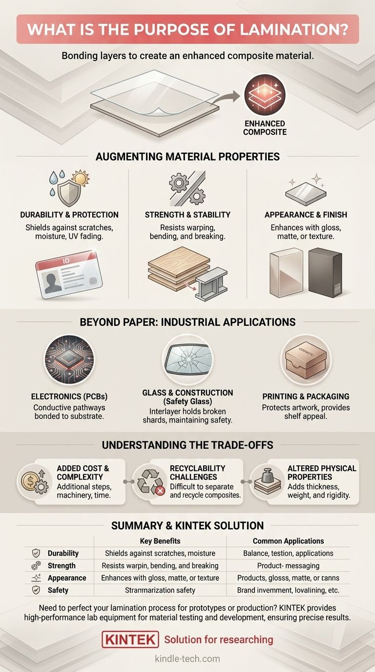 Was ist der Zweck der Laminierung? Verbesserung der Haltbarkeit, Festigkeit und des Aussehens Visuelle Anleitung
