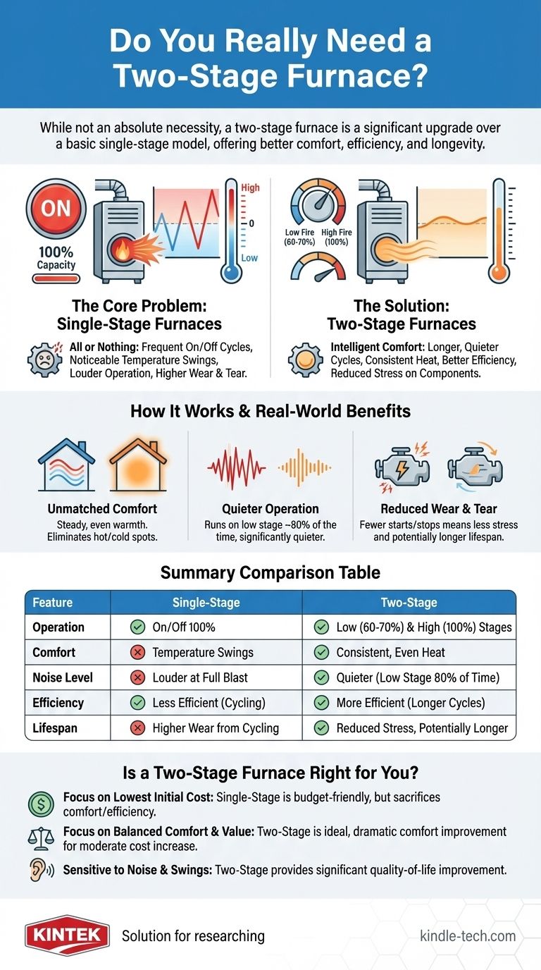 Hai davvero bisogno di una fornace a due stadi? Ottieni comfort ed efficienza superiori Guida Visiva