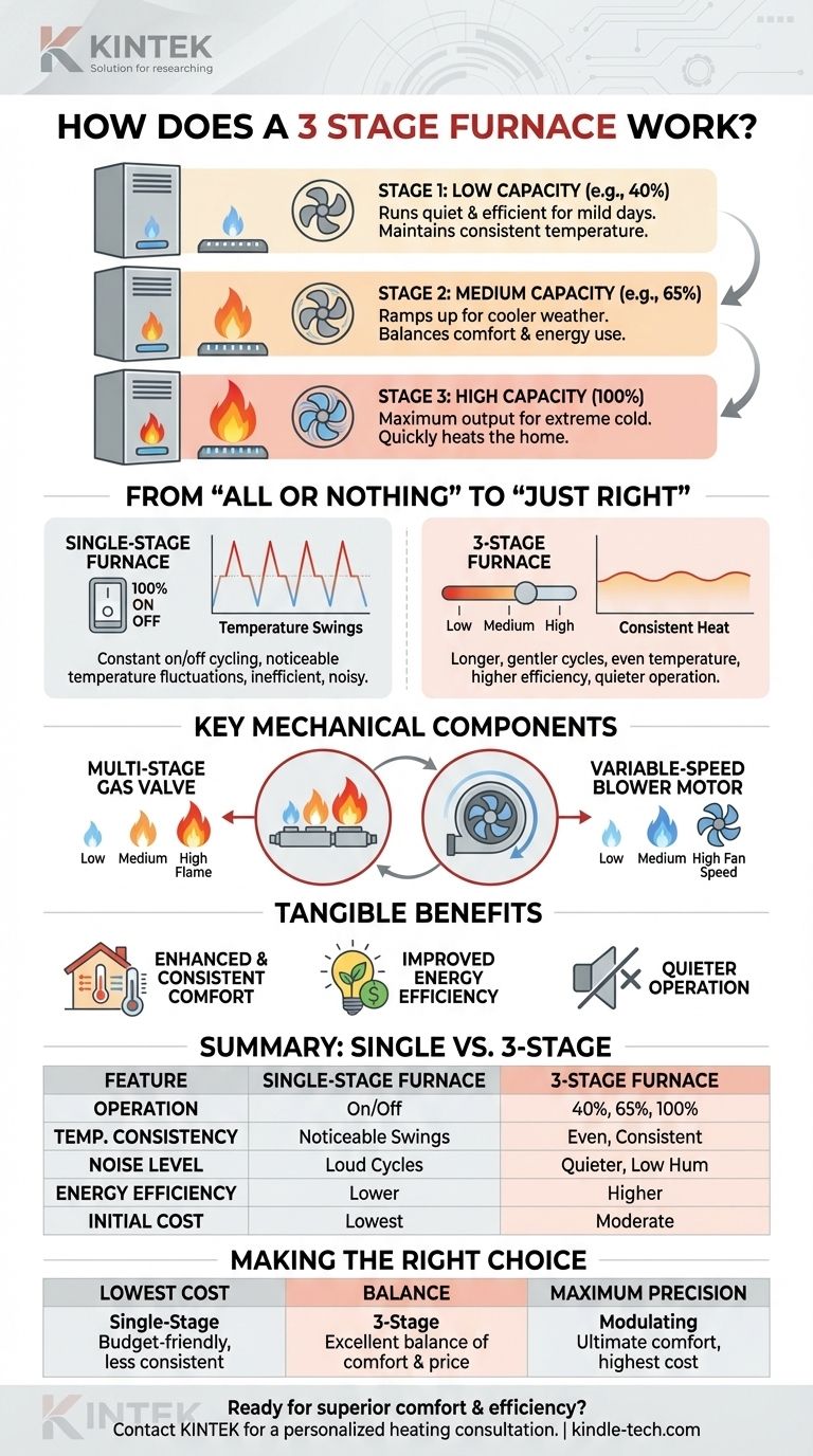 Comment fonctionne une fournaise à 3 étapes ? Obtenez un confort et une efficacité supérieurs Guide Visuel