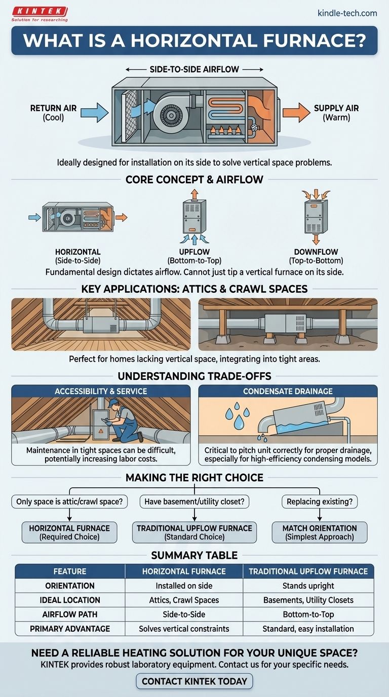 Qu'est-ce qu'une fournaise horizontale ? La solution de chauffage idéale pour les espaces restreints Guide Visuel